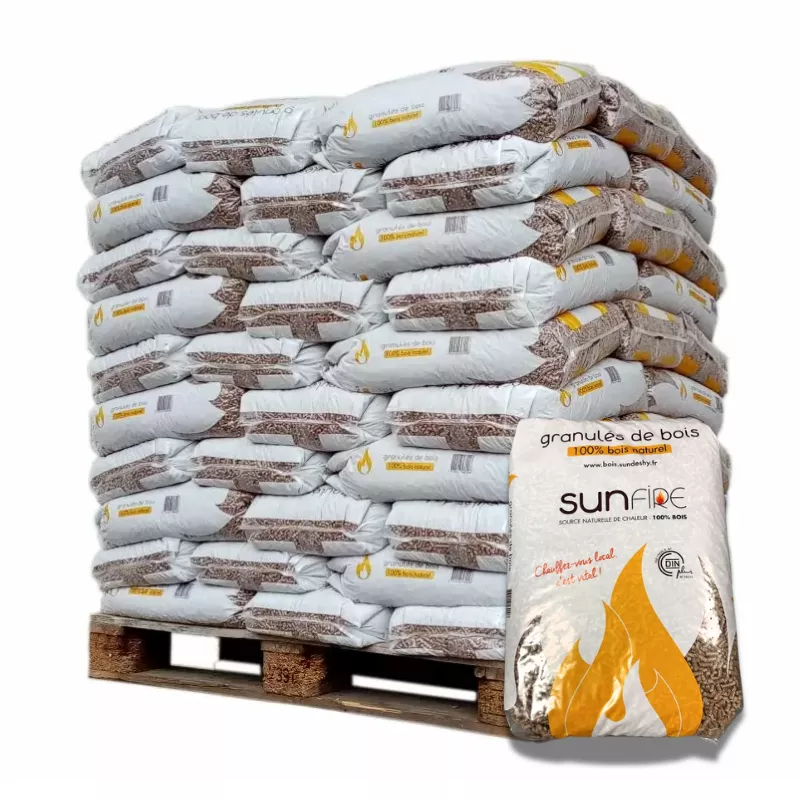 Pellet SunFire – Palette de 70 sacs de 15 kg